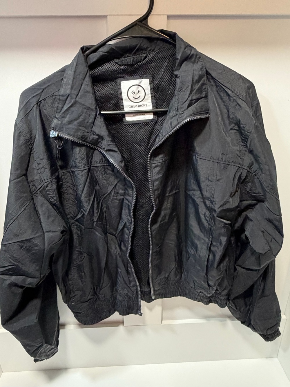 Gilly Hicks Black Lightweight Zip-Up Jacket